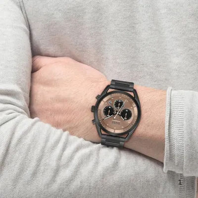 Hugo Boss Top Chronograph Bronze Dial Men's Watch 